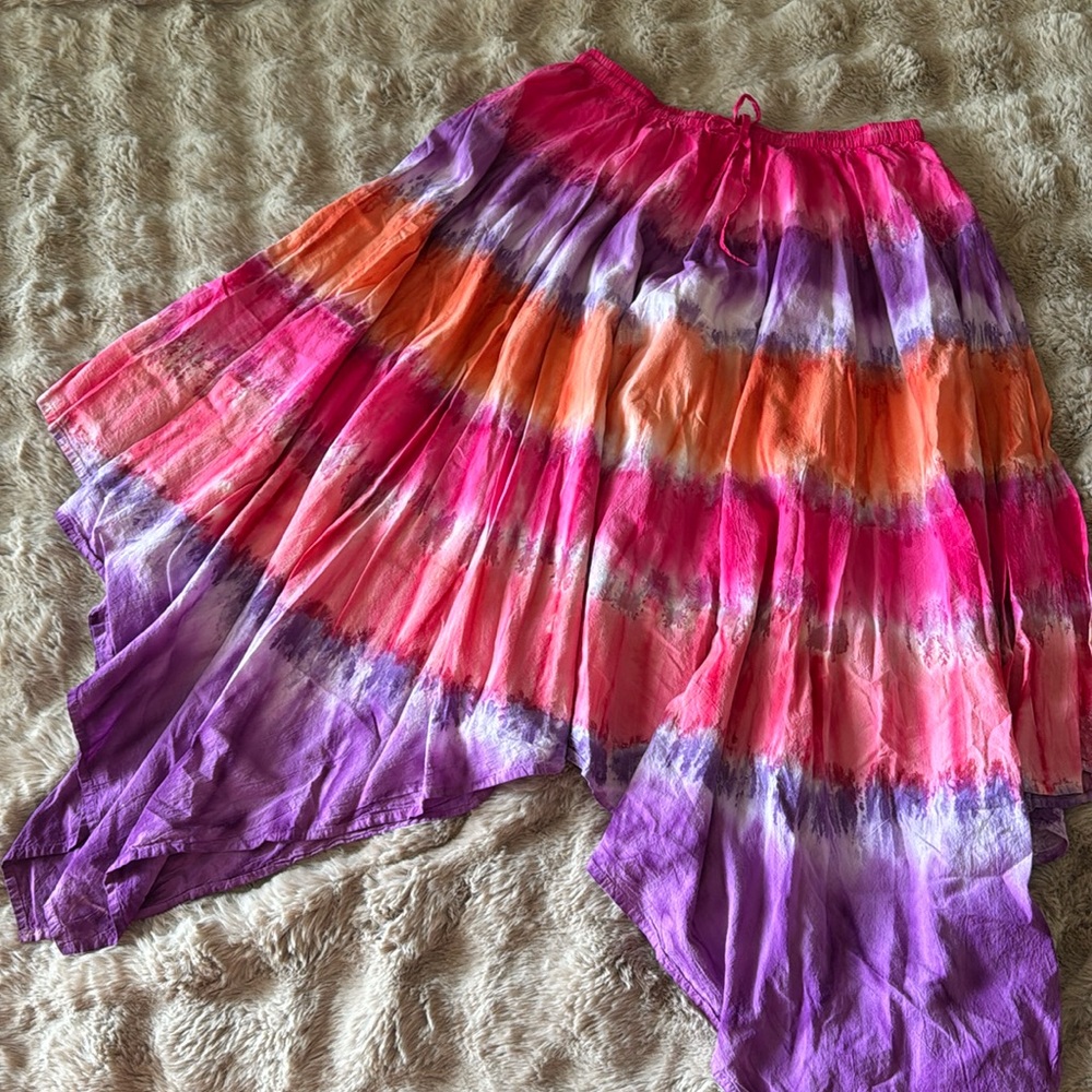Flowy Tie-dye Skirt